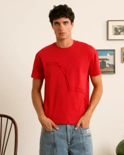 Heart Slim Tee Red