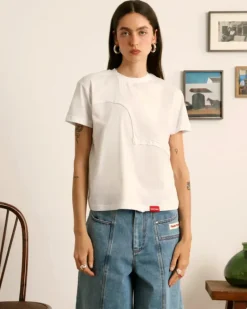 Heart Slim Tee White