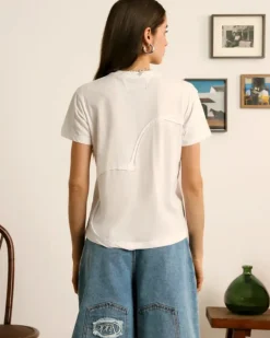Heart Slim Tee White