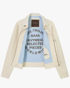 Heavy Canvas Trucker Jacket Offwhite