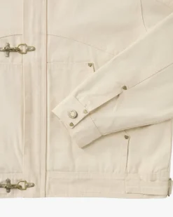 Heavy Canvas Trucker Jacket Offwhite