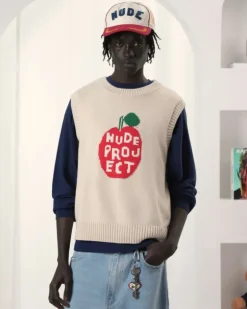 Jersey Apple Crew Vest Azul