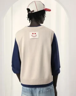 Jersey Apple Crew Vest Azul
