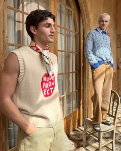 Jersey Apple Crew Vest Azul
