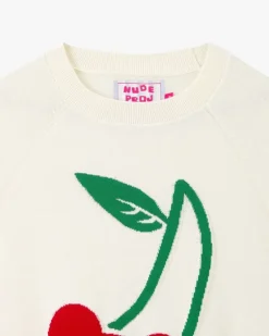 Jersey Cerise Blanco Crema