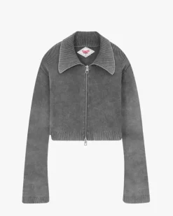 Jersey Con Cremallera First Class Gris Oscuro