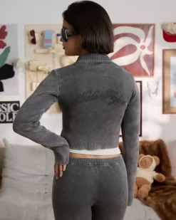 Jersey Con Cremallera First Class Gris Oscuro