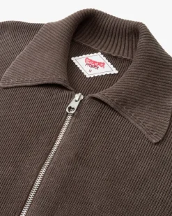 Jersey Con Cremallera First Class Marrón