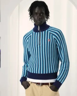 Jersey Quarter Zip Teteo Azul
