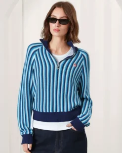 Jersey Quarter Zip Teteo Azul