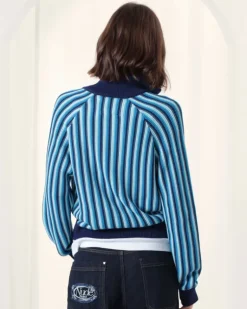 Jersey Quarter Zip Teteo Azul