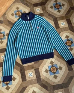 Jersey Quarter Zip Teteo Azul