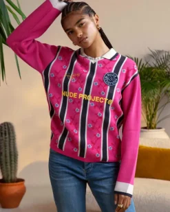 Jersey Rosel Football Polo Rosa