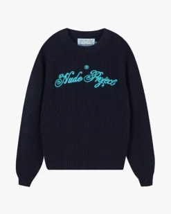 Jersey Script Azul Marino