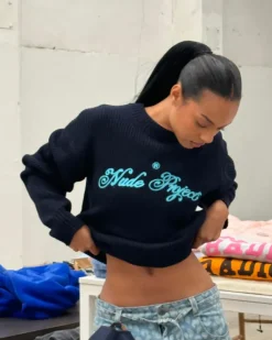 Jersey Script Azul Marino