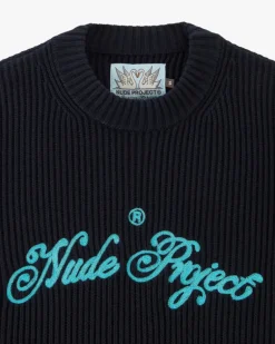 Jersey Script Azul Marino
