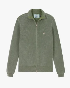 Jersey Shady Con Cremallera Verde