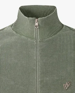 Jersey Shady Con Cremallera Verde