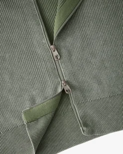 Jersey Shady Con Cremallera Verde