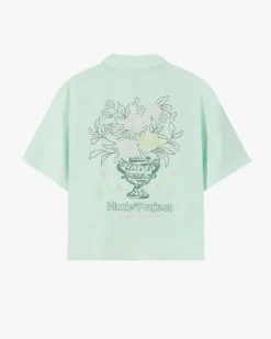 Kimchi Resort Shirt Aqua Green