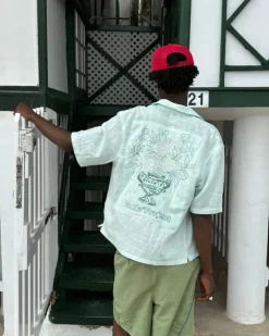 Kimchi Resort Shirt Aqua Green