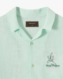 Kimchi Resort Shirt Aqua Green