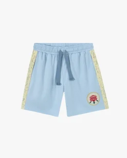 Lace Football Short Baby Blue