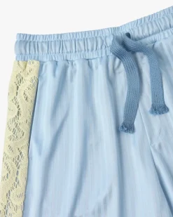 Lace Football Short Baby Blue