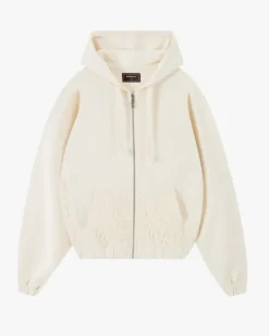 Lace Zip-Up Hoodie