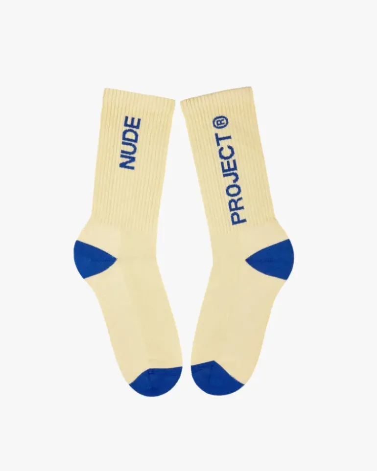 Logo Socks Blue/Yellow 2Xpack
