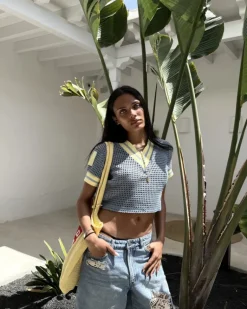 Mesh Tee Blue