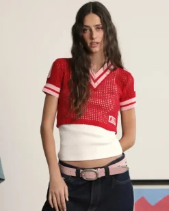 Mesh Top Red