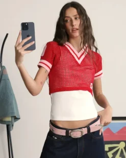 Mesh Top Red