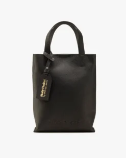 Minimal Leather Bag Black