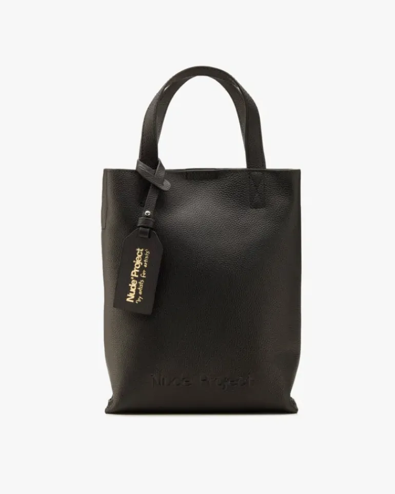 Minimal Leather Bag Black