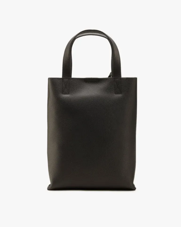 Minimal Leather Bag Black