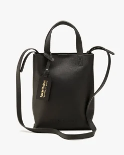 Minimal Leather Bag Black