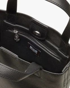 Minimal Leather Bag Black