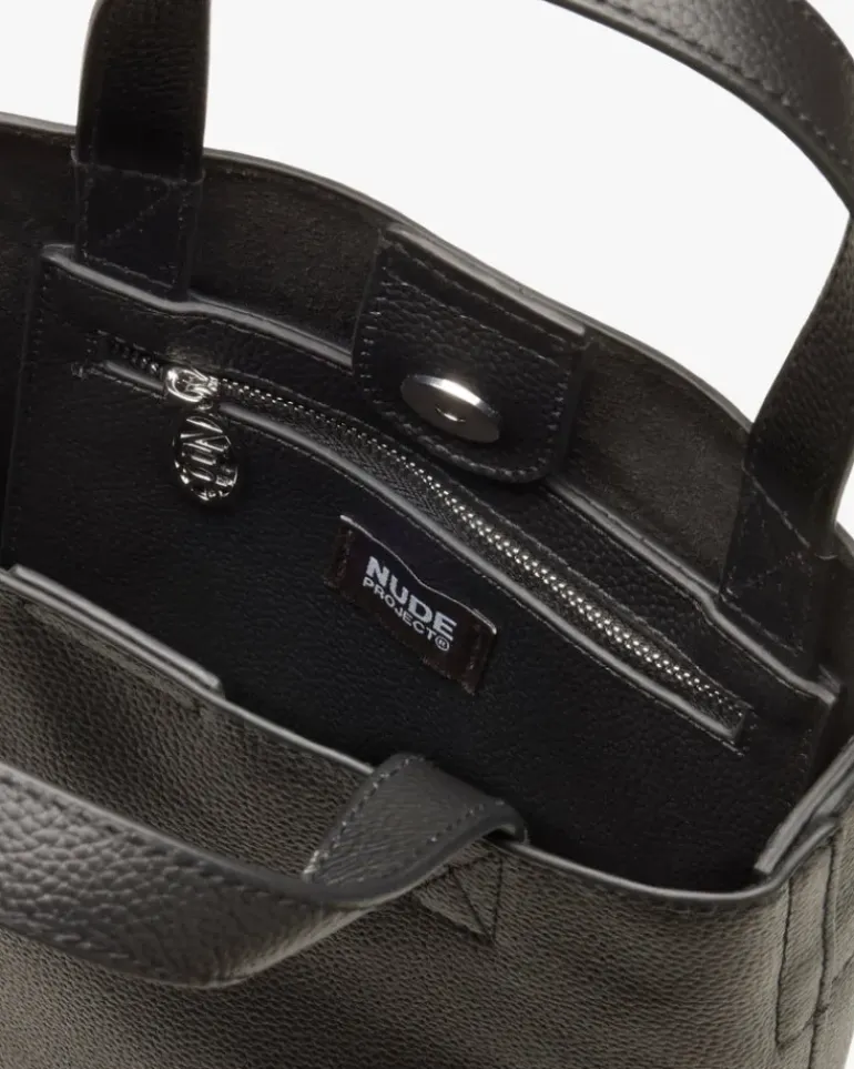 Minimal Leather Bag Black
