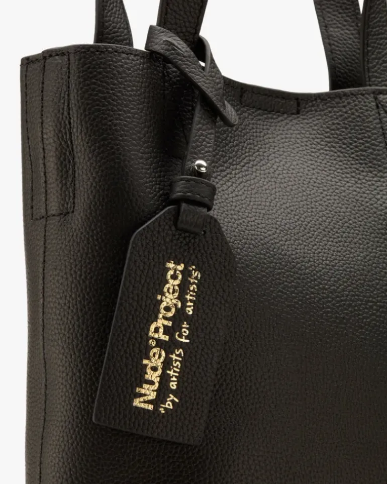 Minimal Leather Bag Black