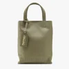 Minimal Leather Bag Olive