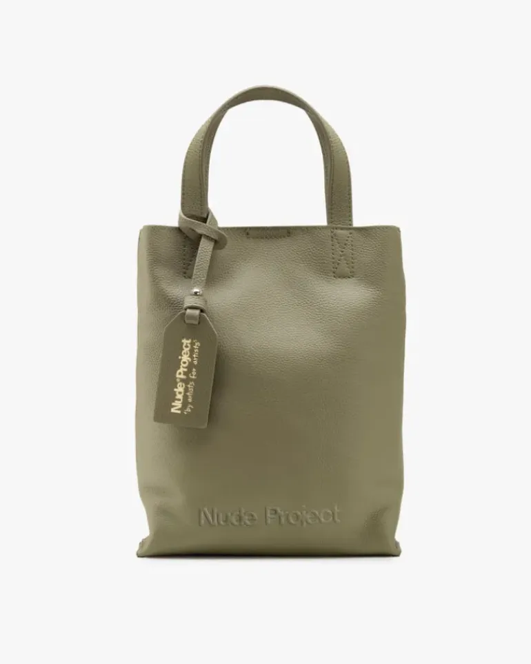 Minimal Leather Bag Olive