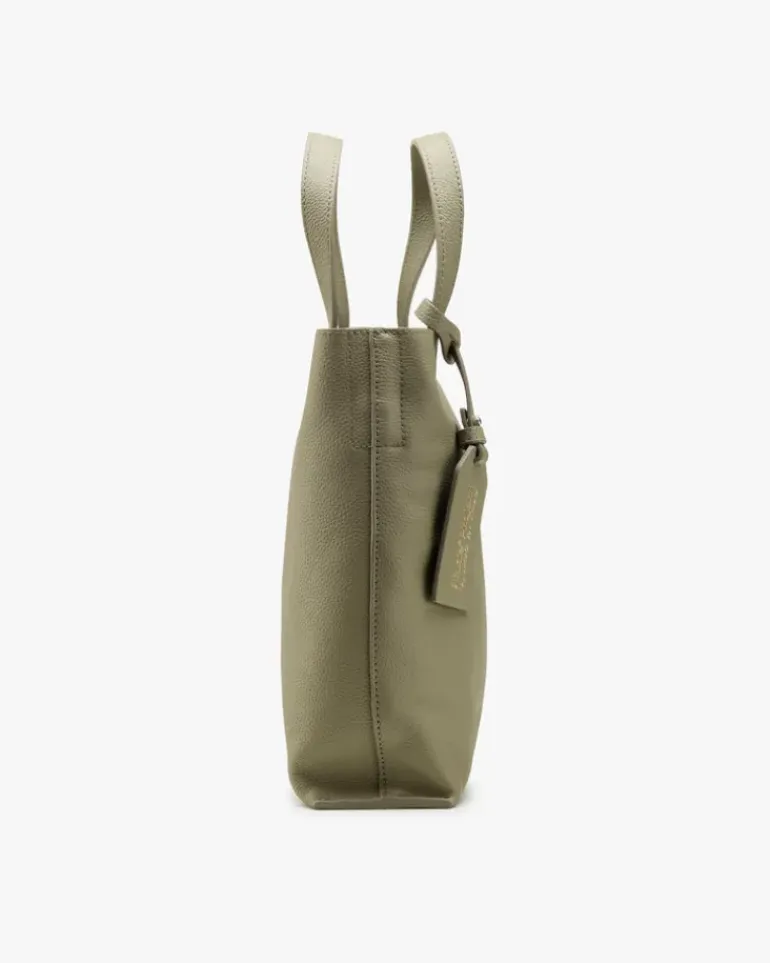 Minimal Leather Bag Olive