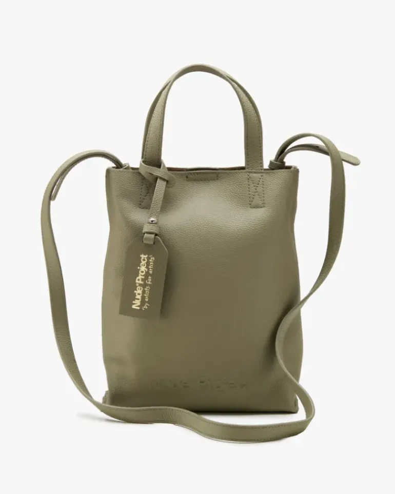 Minimal Leather Bag Olive