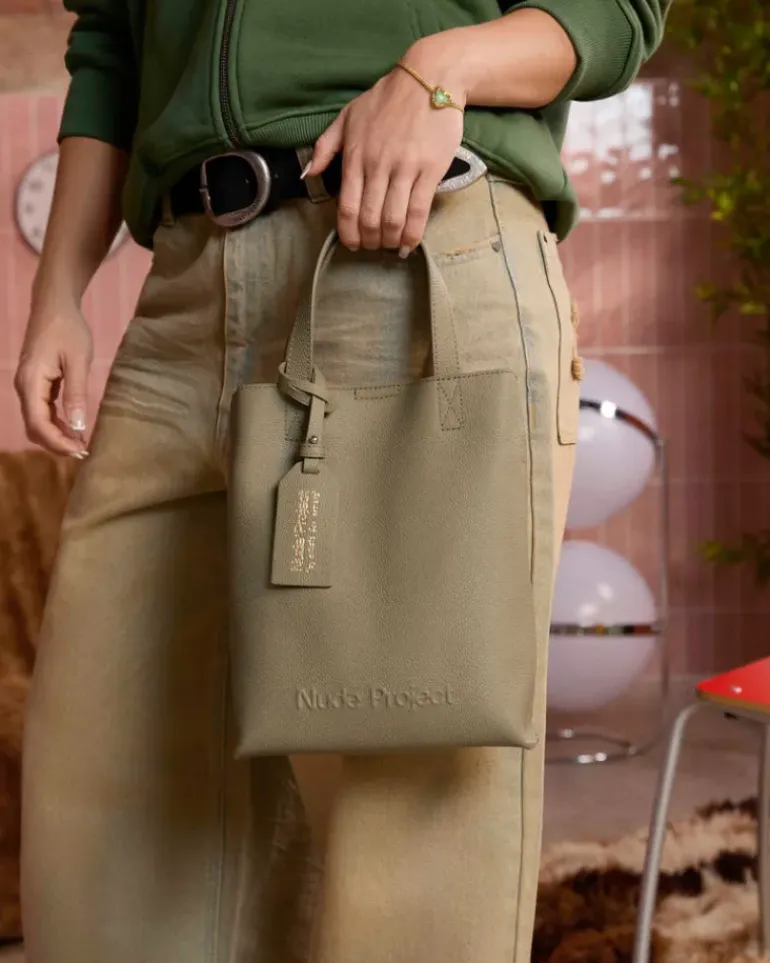Minimal Leather Bag Olive