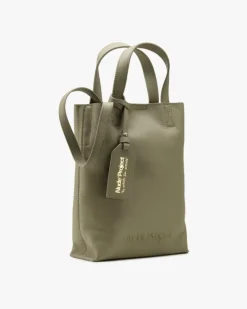 Minimal Leather Bag Olive