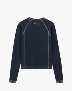 Pack De 2 Camisetas Manga Larga Waffle Marrón/Azul Marino