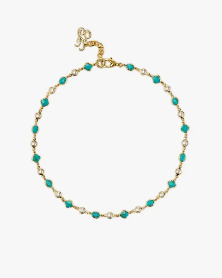 Palmas Necklace Blue