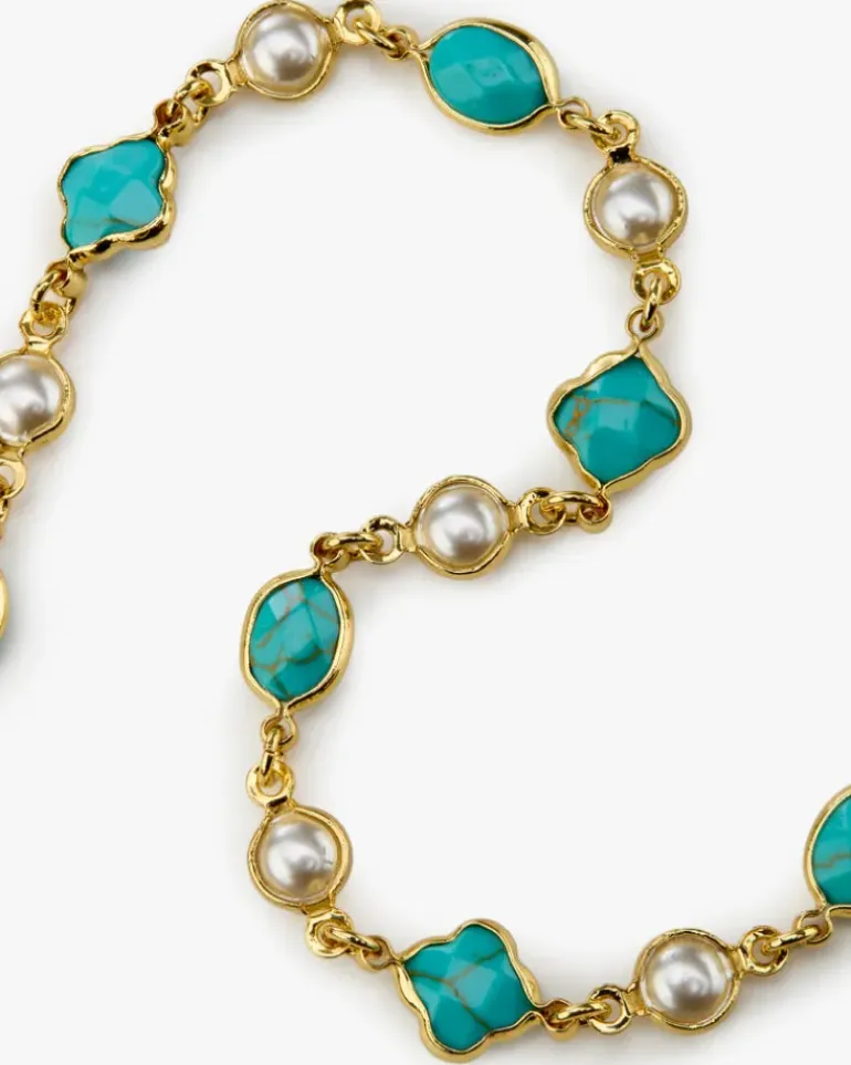 Palmas Necklace Blue