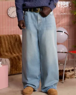 Pantalón Baggy Azul Old